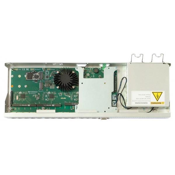 MikroTik, RB1100AHx4 Dude Edition, RB1100AHx4 Powerful 1U rackmount router with 13x Gigabit Ethernet ports, 60GB M.2 drive for Dude database [RB1100Dx4]