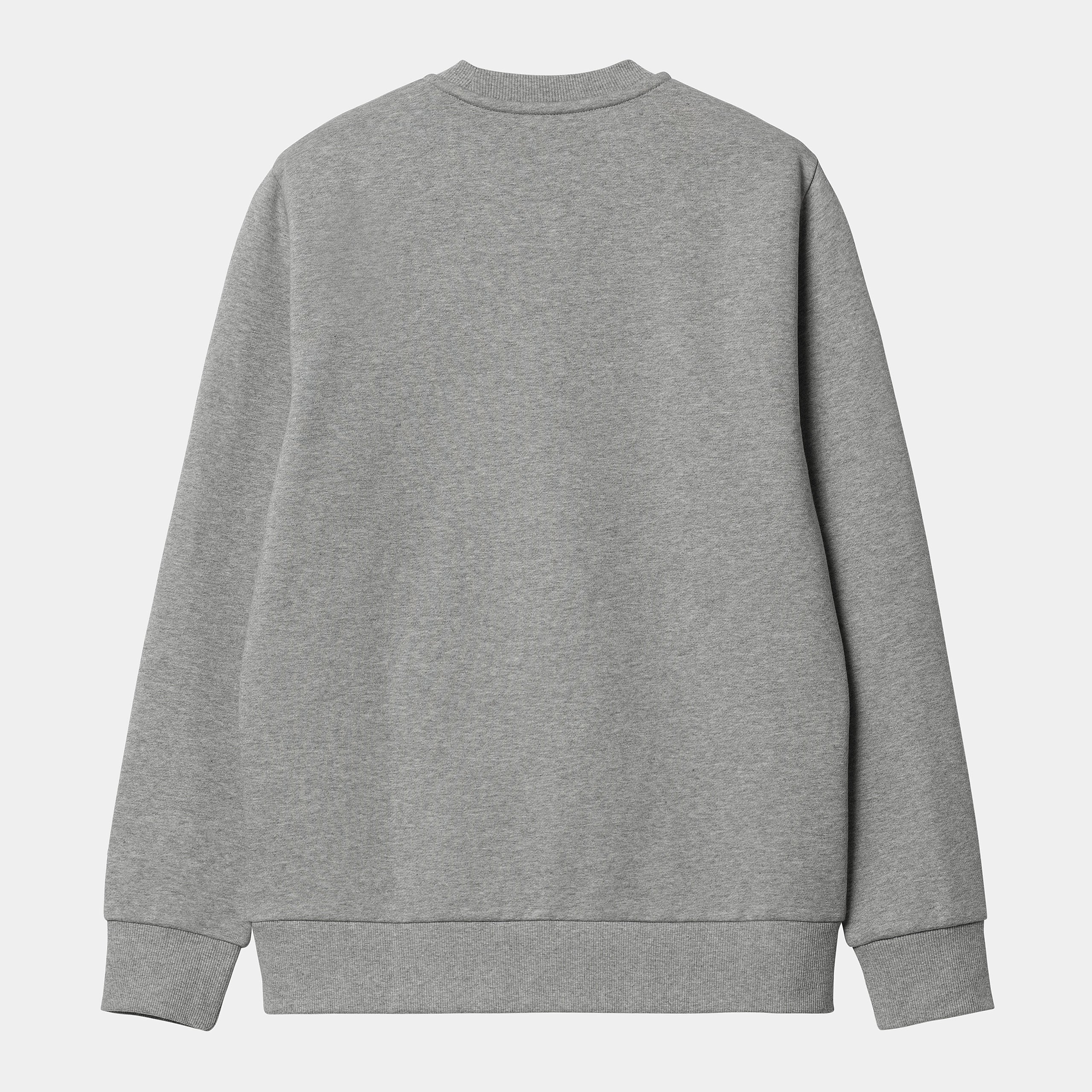 Carhartt felpa girocollo da uomo 1031242 00D grey heather-white