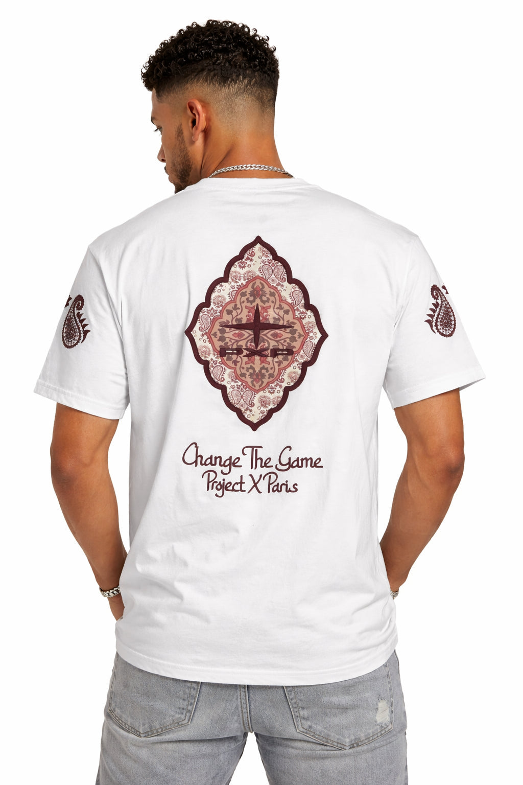 Project X Paris T-shirt Logo in Rilievo 2611116 W - Bianco Streetwear Uomo