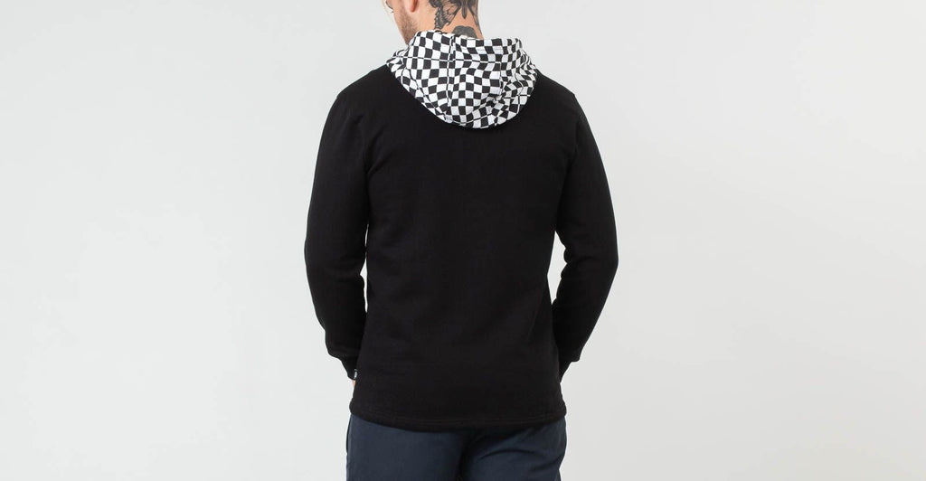 Vans Felpa con cappuccio Check e mezza zip VN0A3W36BLK1 black