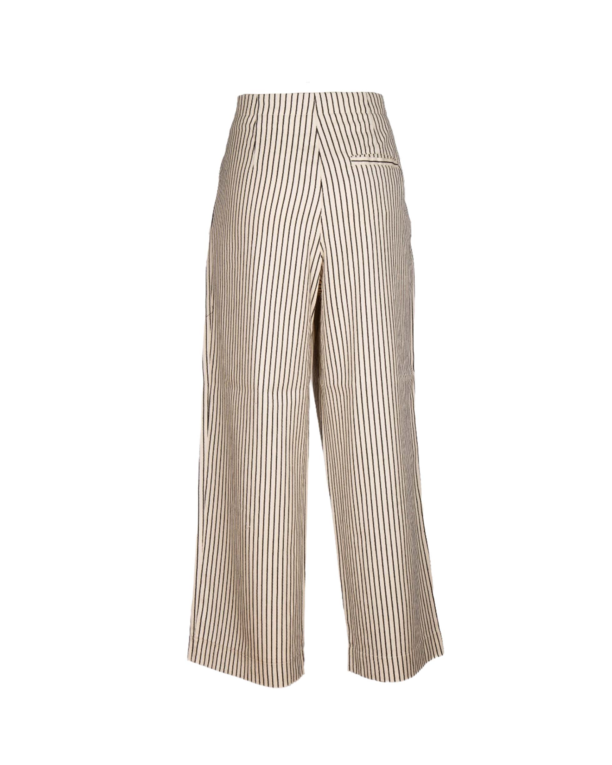 PANTALONE BEIGE E NERO