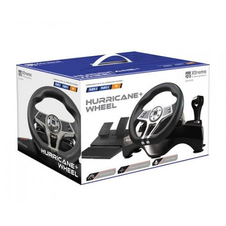 XTREME Volante con pedaliera  HURRICANE+5  (compat.Ps3, Ps4,Ps5) Special Edition