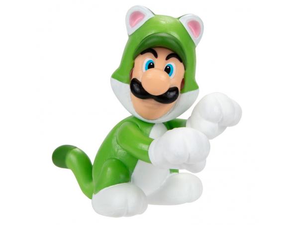 JAKKS PACIFIC NINTENDO SUPER MARIO CAT LUIGI FIGURE 6 CM