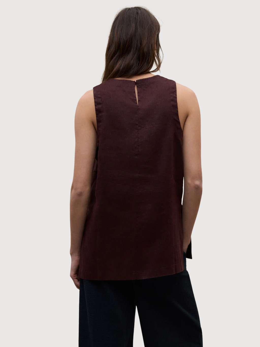 Blouse Sia Woman Cocoa Linen | Ecoalf