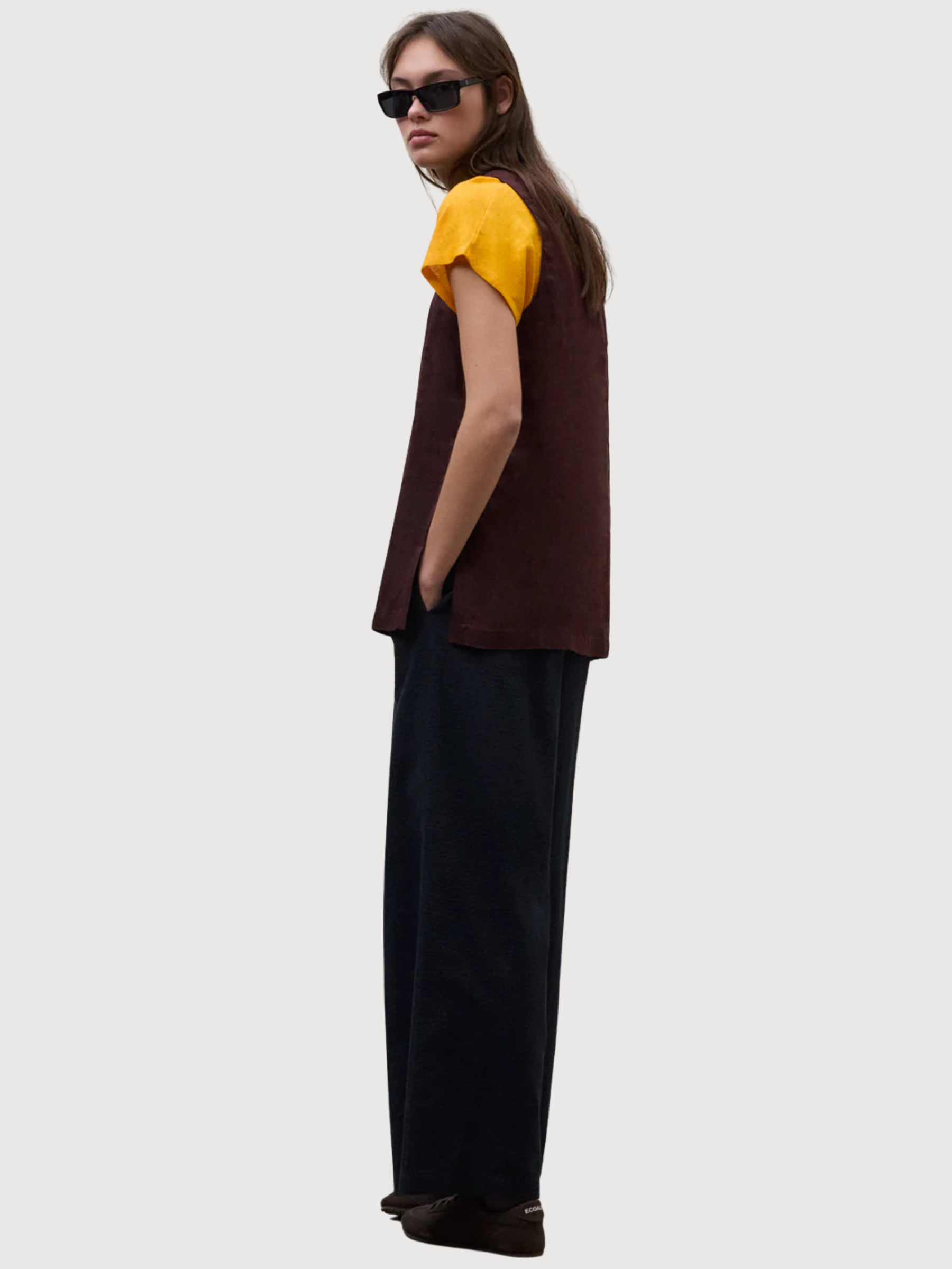 Blouse Sia Woman Cocoa Linen | Ecoalf