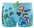 MINECRAFT : AGGIORNAMENTO ACQUATICO STEVE ED ALEX - COSTUME DA BAGNO BOXER 6 ANNI (116cm)
