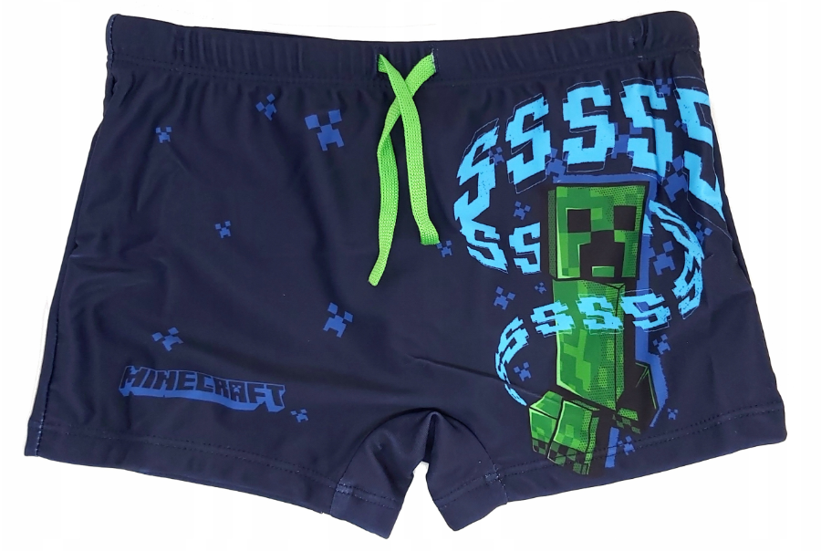 MINECRAFT : CREEPER SSSS - COSTUME DA BAGNO BOXER 9 ANNI (134cm)
