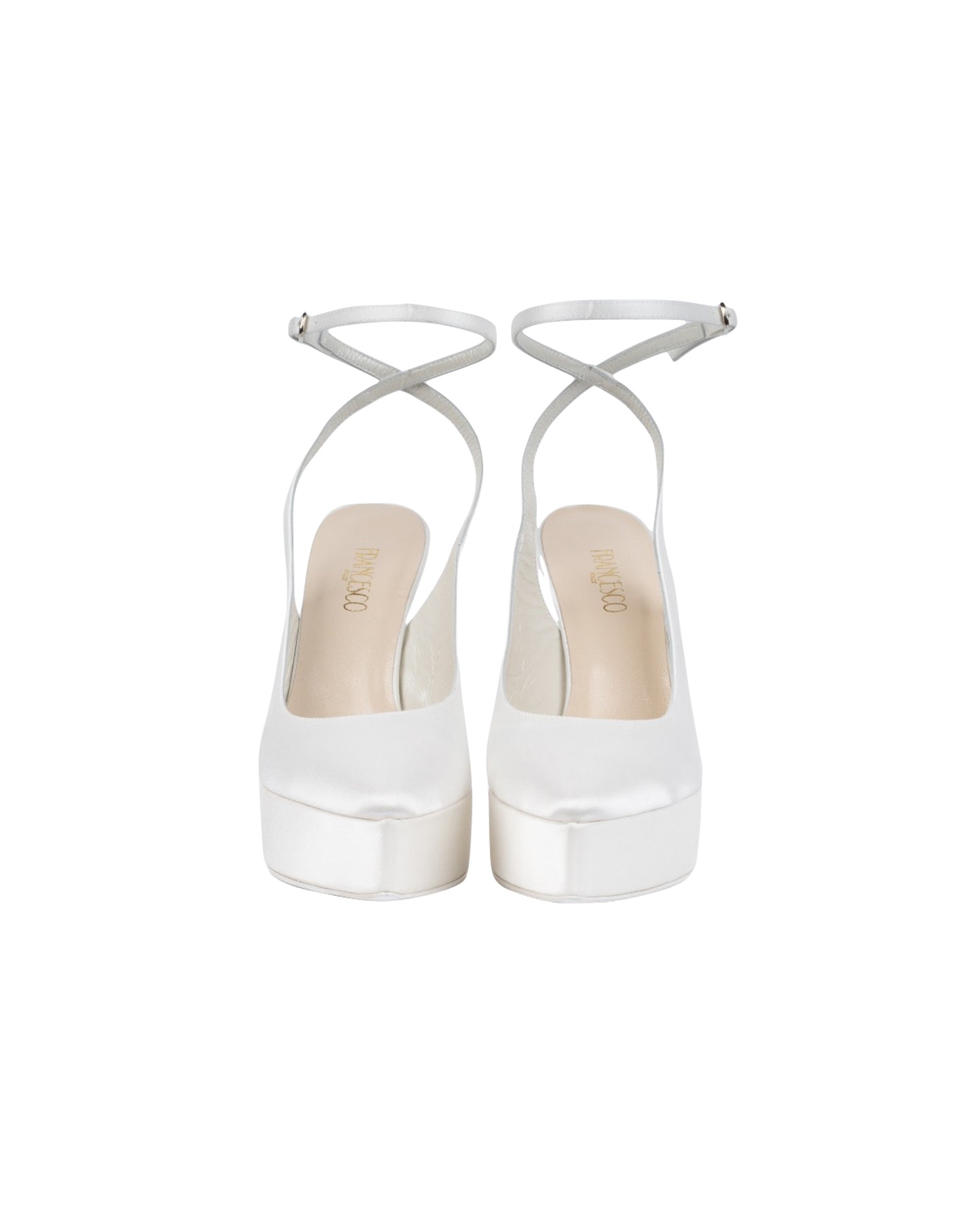 DECOLLETE SLINGBACK AVORIO CON CINTURINO
