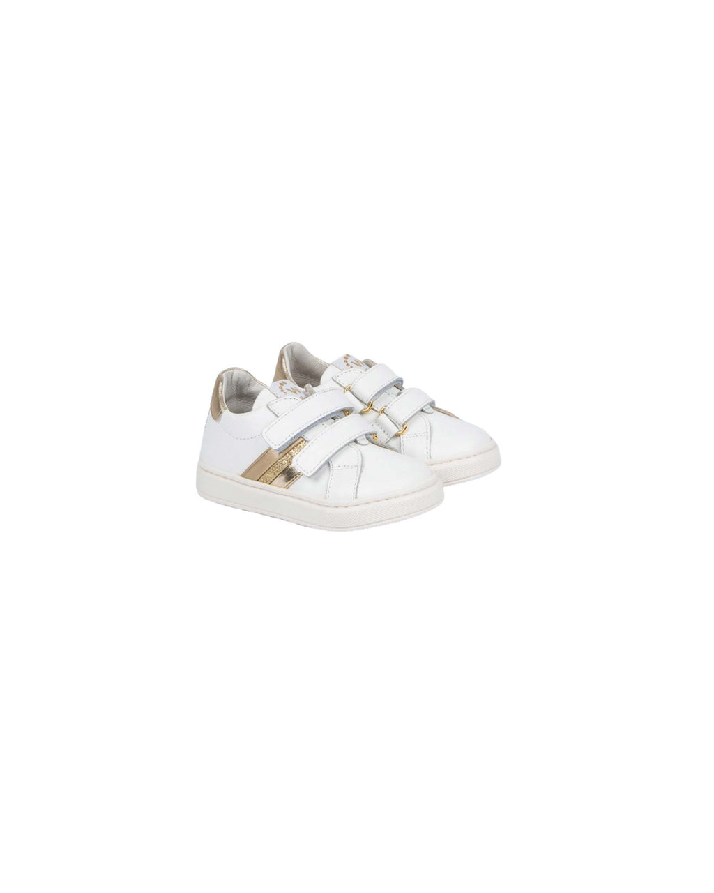 SNEAKERS BIANCHE E ORO