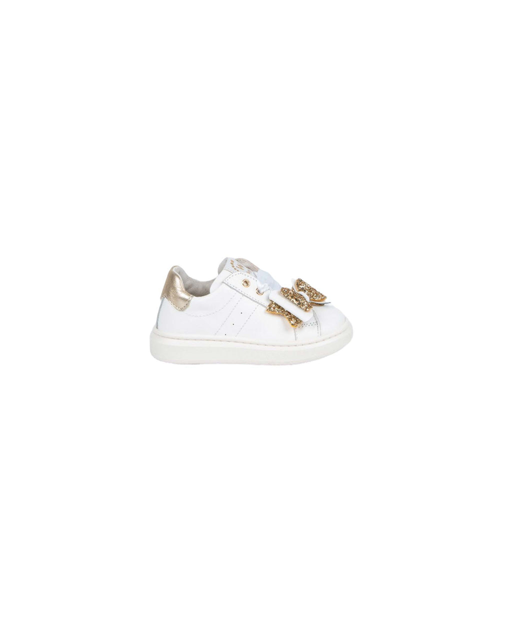 SNEAKERS BIANCHE E ORO