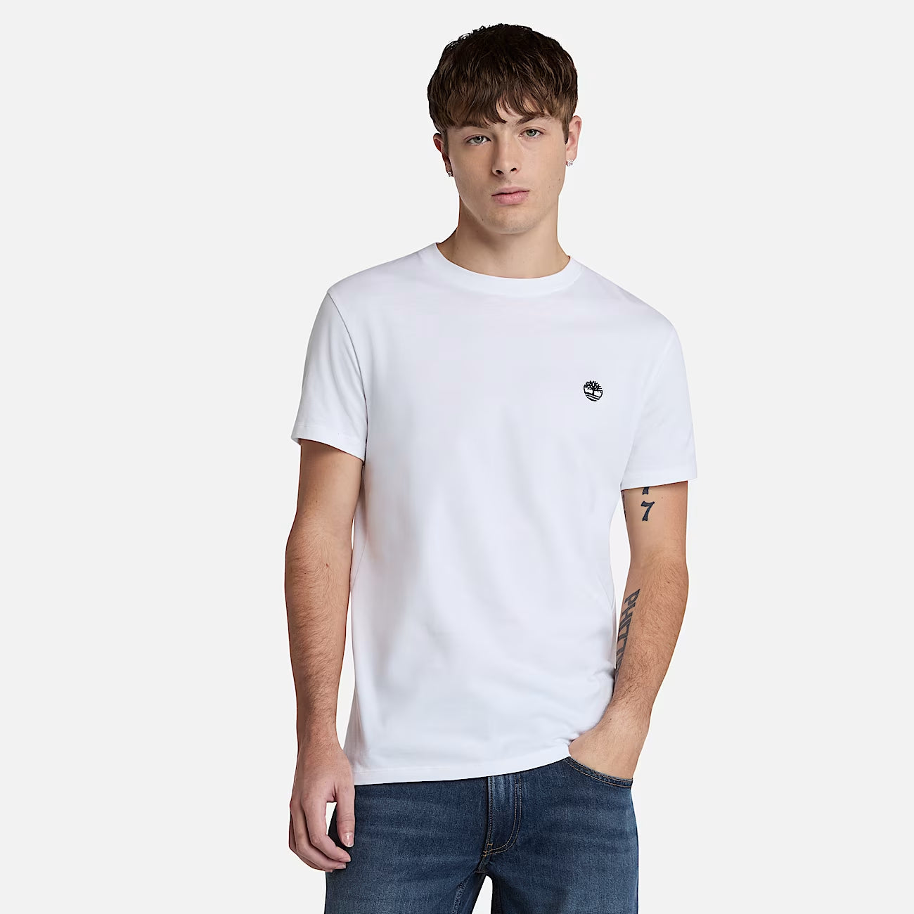 Timberland T-shirt Uomo Dunstan River TB0A2BPR 100 Bianco