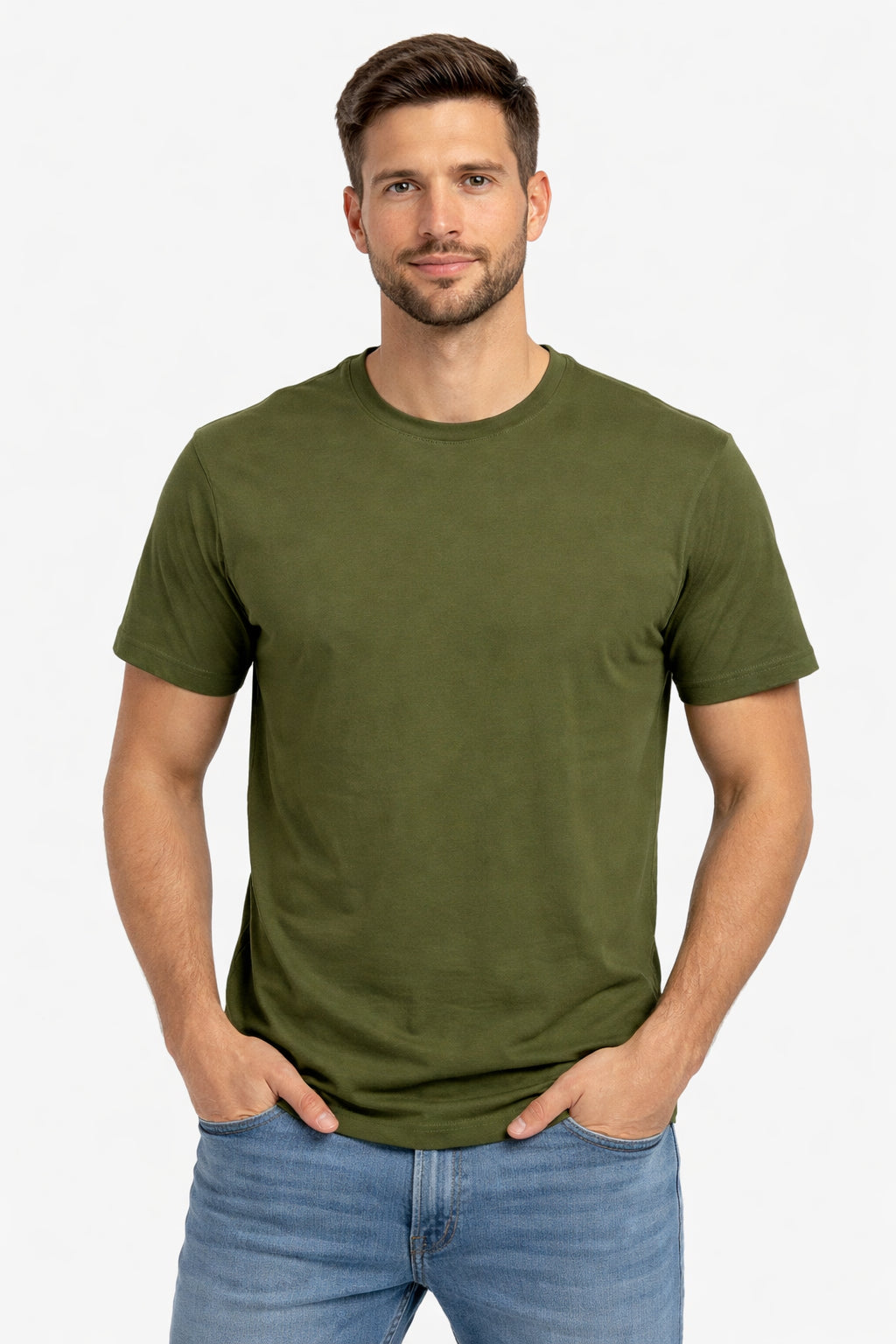 Trez T-shirt Uomo Cotone Piqué TASIK-PC M49985 776 Verde