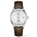 Longines orologio Record Collection 40 mm argento automatico acciaio L2.821.4.72.2