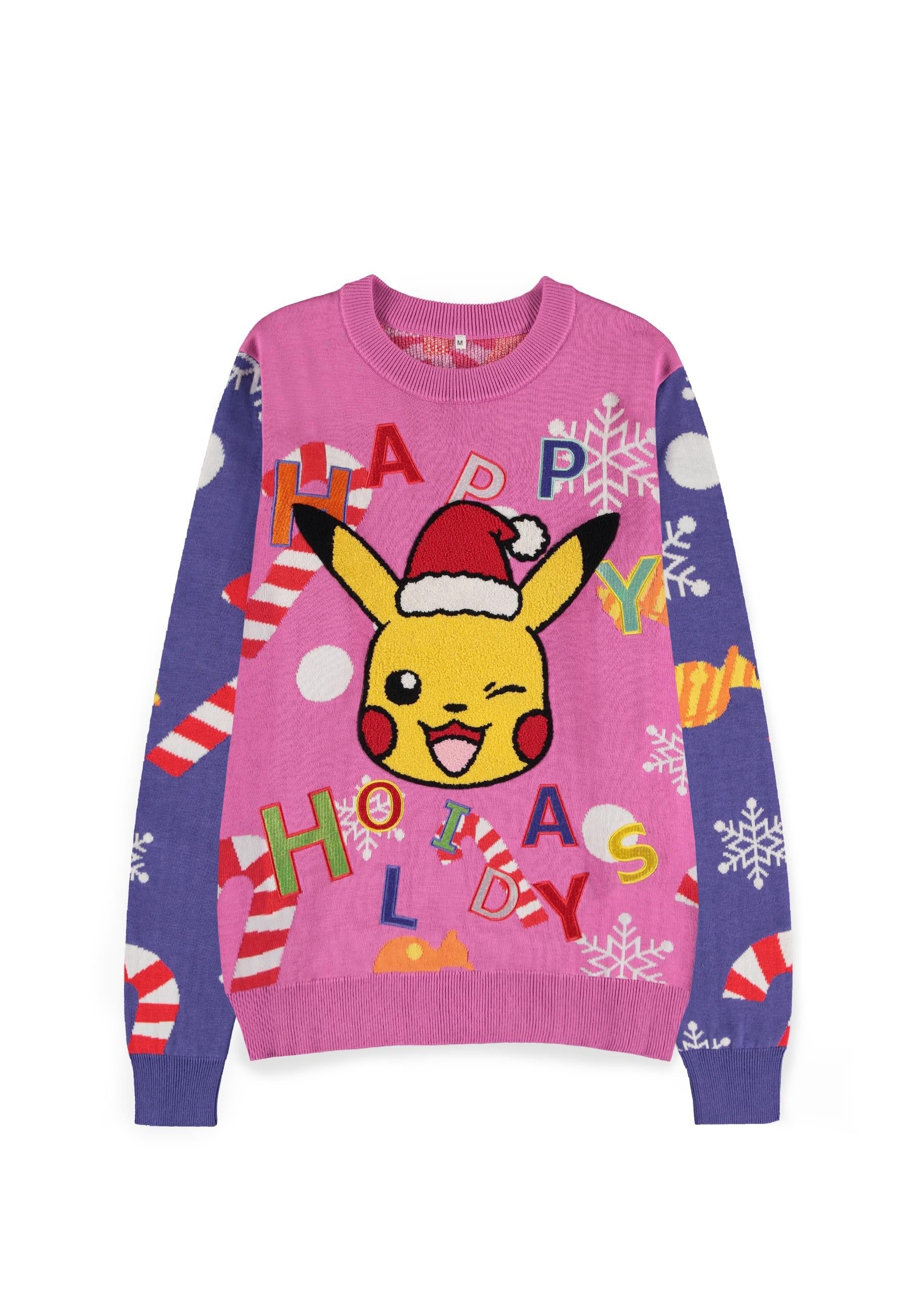 DIFUZED POKEMON - MAGLIONE NATALIZIO: PIKACHU PATCHED - TAGLIA M