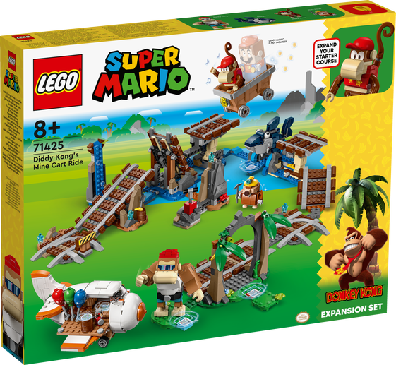 LEGO 71425 Pack di espansione Corsa nella miniera di Diddy Kong