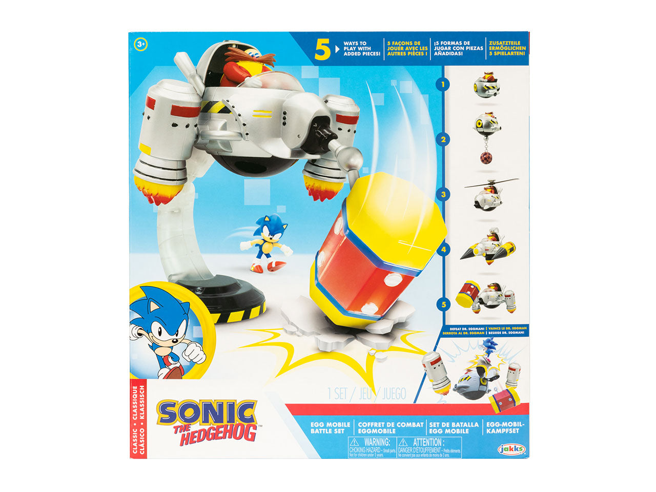 JAKKS PACIFIC SONIC THE HEDGEHOG -  SONIC EGG MOBILE BATTLE SET