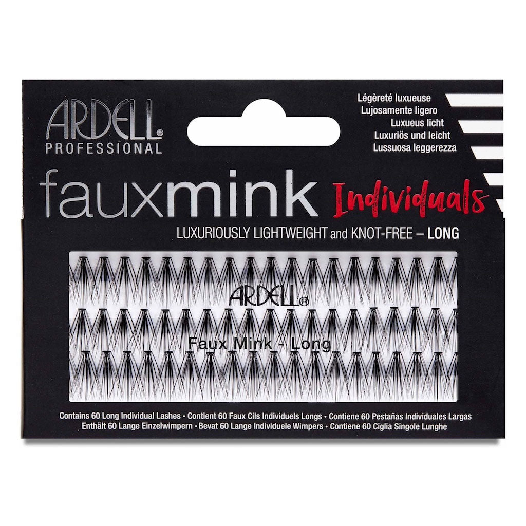 Ardell Ciglia Faux Mink Individuals Long Black Senza Nodo