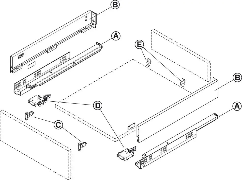 SPONDINA, MATRIX BOX SLIM A, ALTEZZA SPONDINA 89 MM 450 MM BIANCO