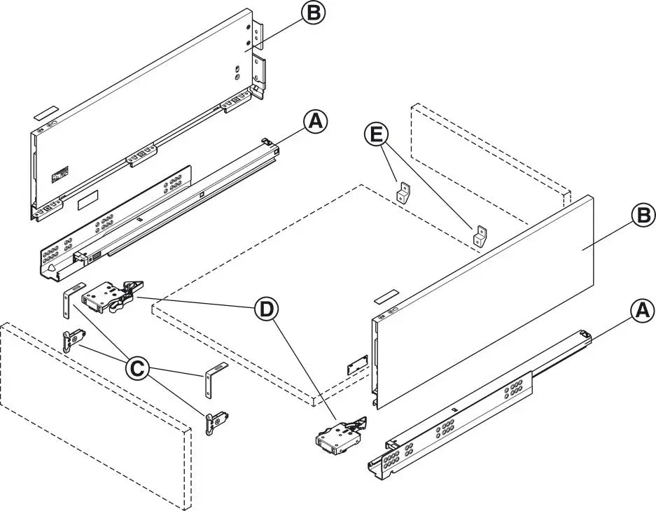 SPONDINA, MATRIX BOX SLIM A, ALTEZZA SPONDINA 175 MM 500 MM BIANCO