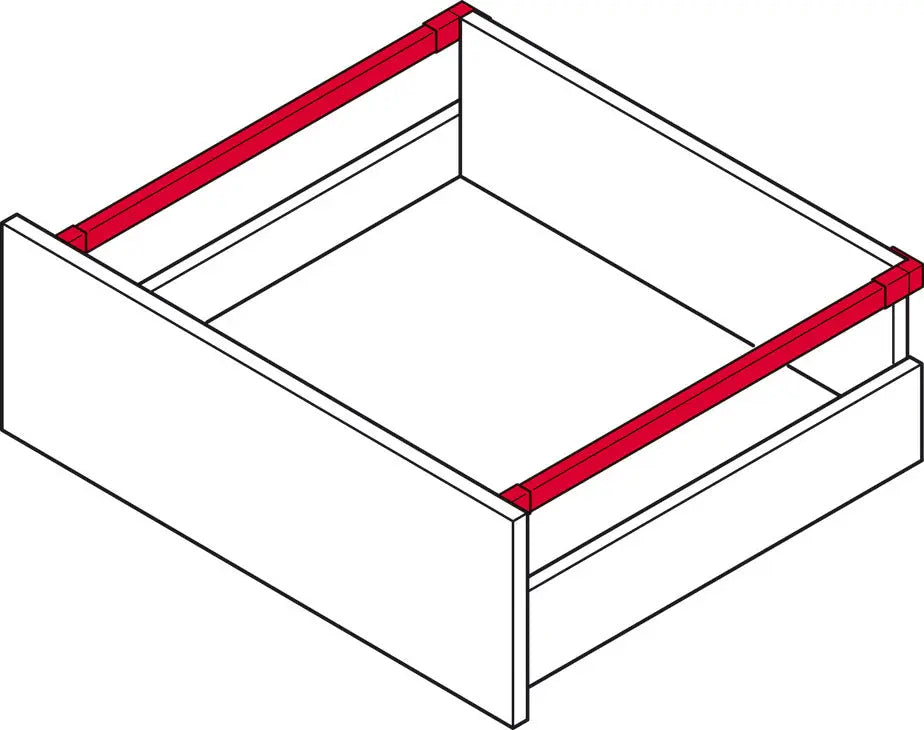 RINGHIERA LONGITUDINALE, RETTANGOLARE, HÄFELE MATRIX BOX SLIM A 450 MM ANTRACITE