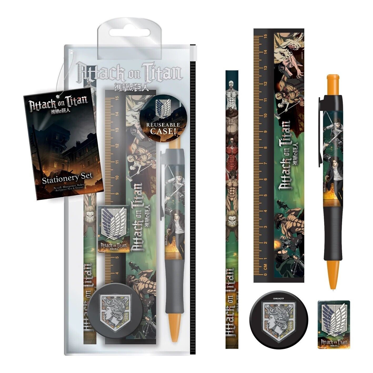 PYRAMID ATTACK ON TITAN  S4 (ULTIMATE CLASH)  STATIONERY SET