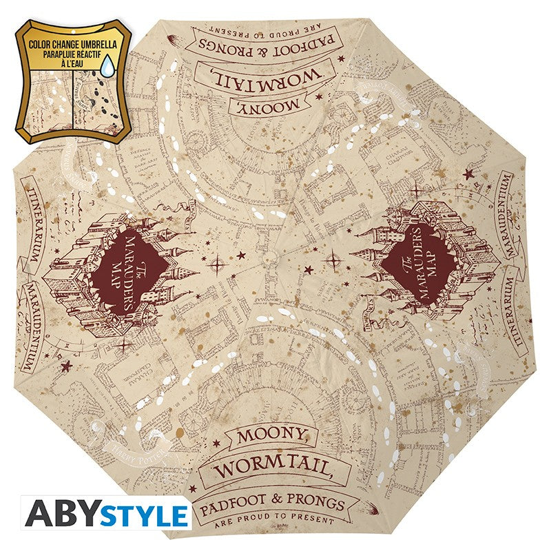 ABYSTYLE HARRY POTTER - Ombrello con stampa  (cambia colore): "The Marauder's Map"