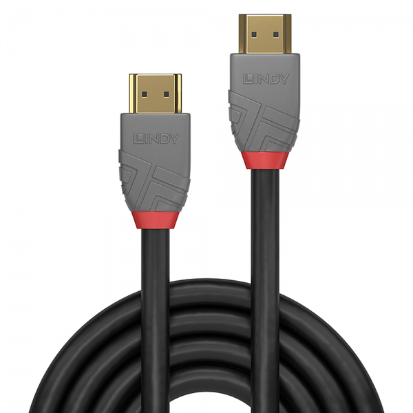 LINDY CAVO HDMI CON TRIPLA SCHERMATURA HIGH SPEED ANTHRA LINE 3MT SUPPORTA RISOLUZIONI UHD [36964]