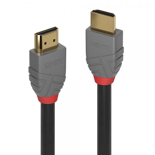 LINDY CAVO HDMI CON TRIPLA SCHERMATURA HIGH SPEED ANTHRA LINE 3MT SUPPORTA RISOLUZIONI UHD [36964]