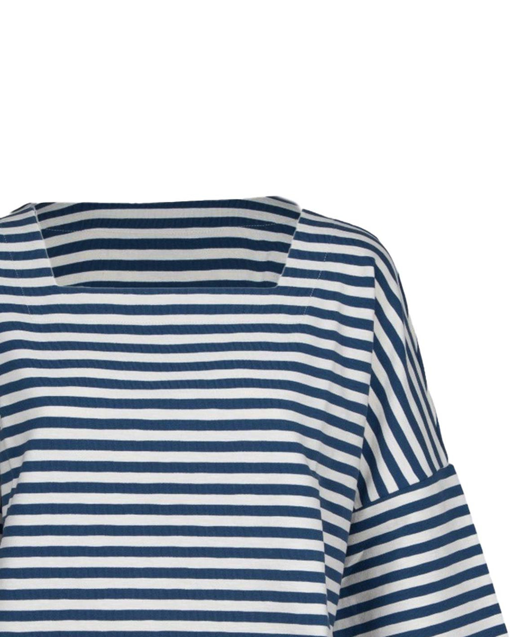 MAGLIA BIANCA E BLU