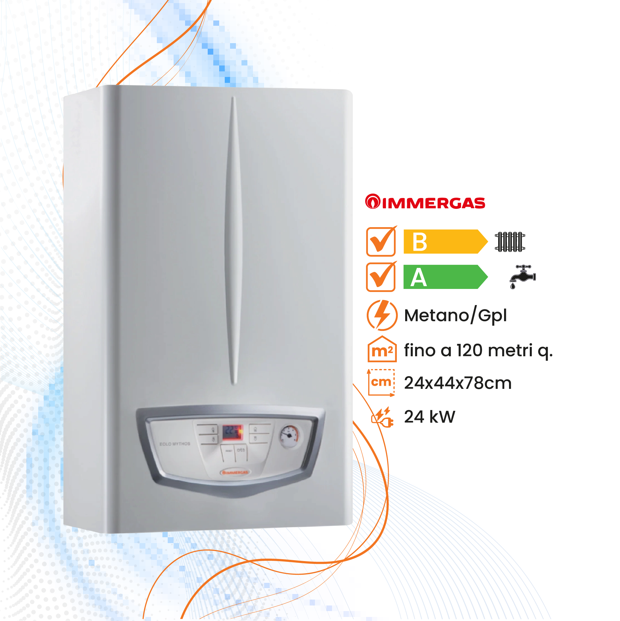 Caldaia Immergas Mythos Hp 24 a Condensazione