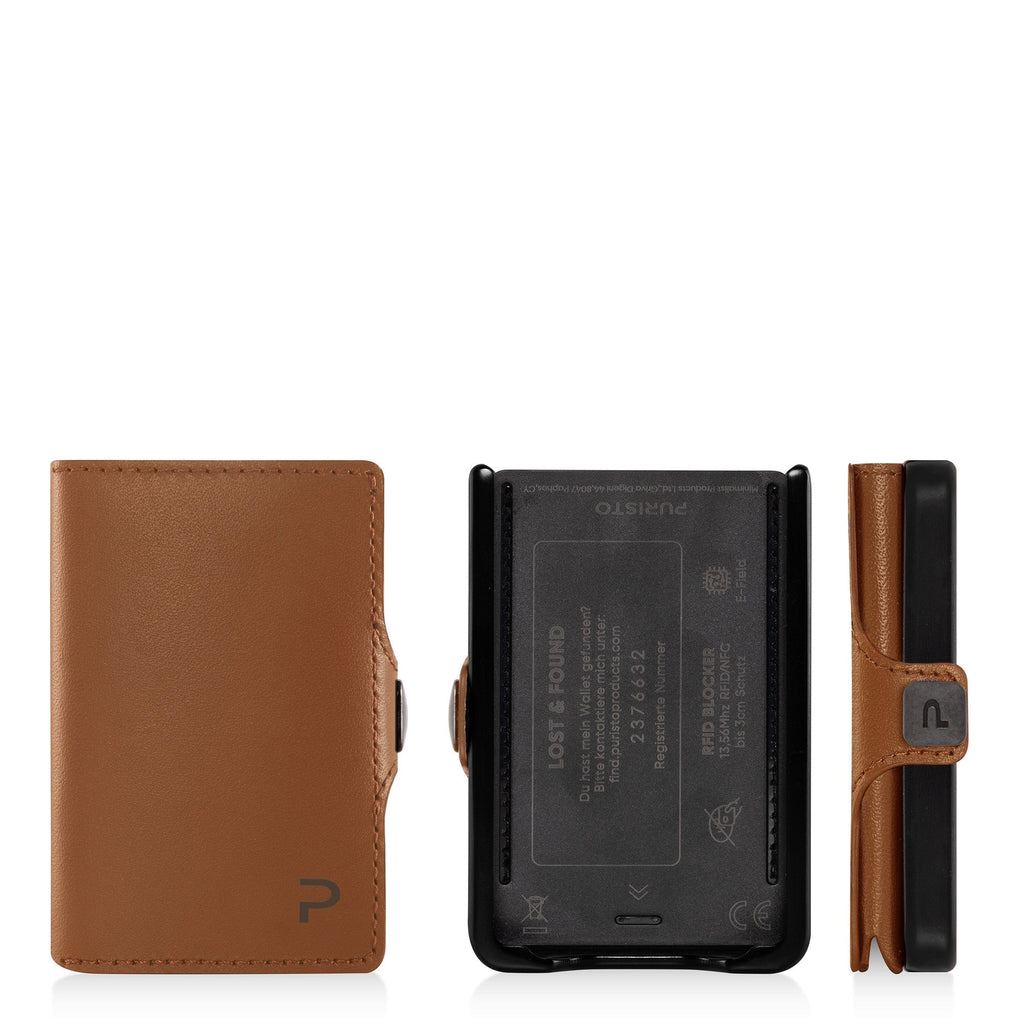 KLIK Mini con portamonete Mirum Cognac