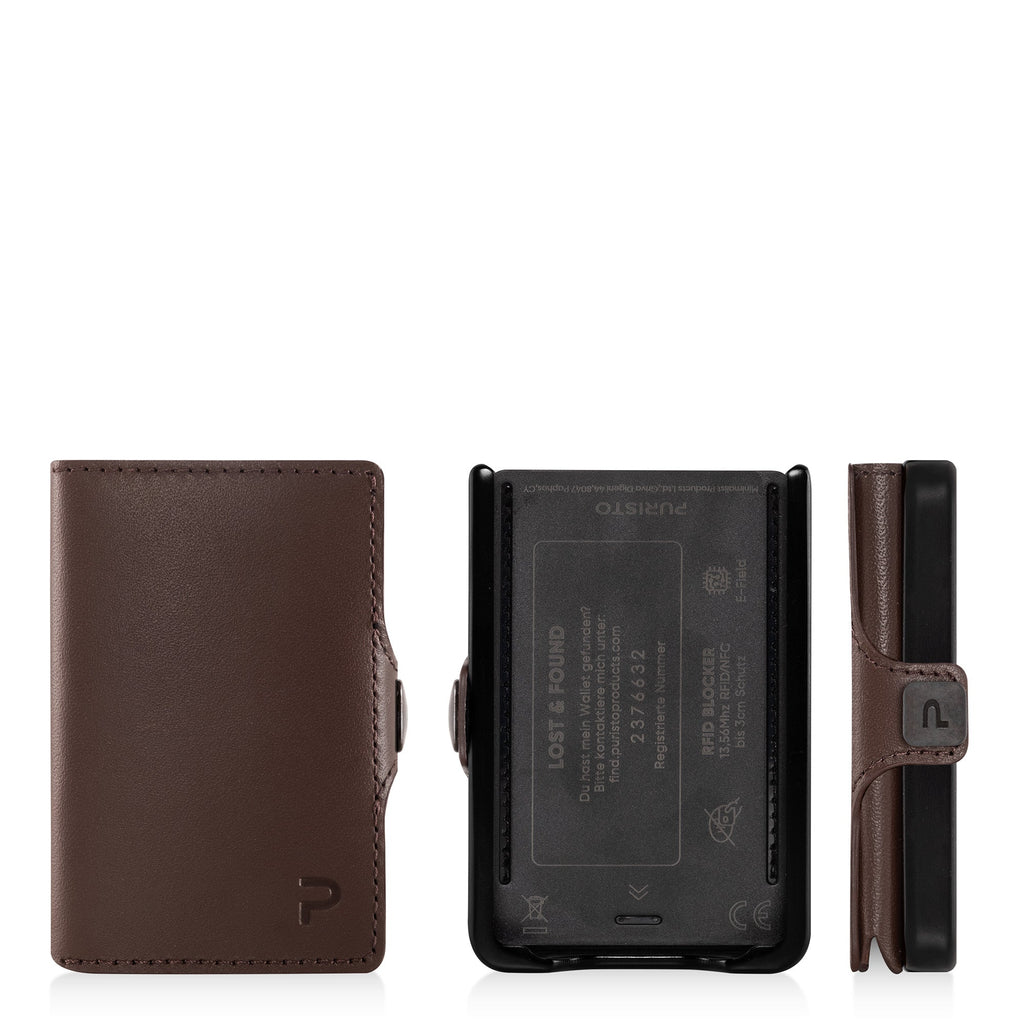 KLIK Mini con portamonete Pelle Marrone