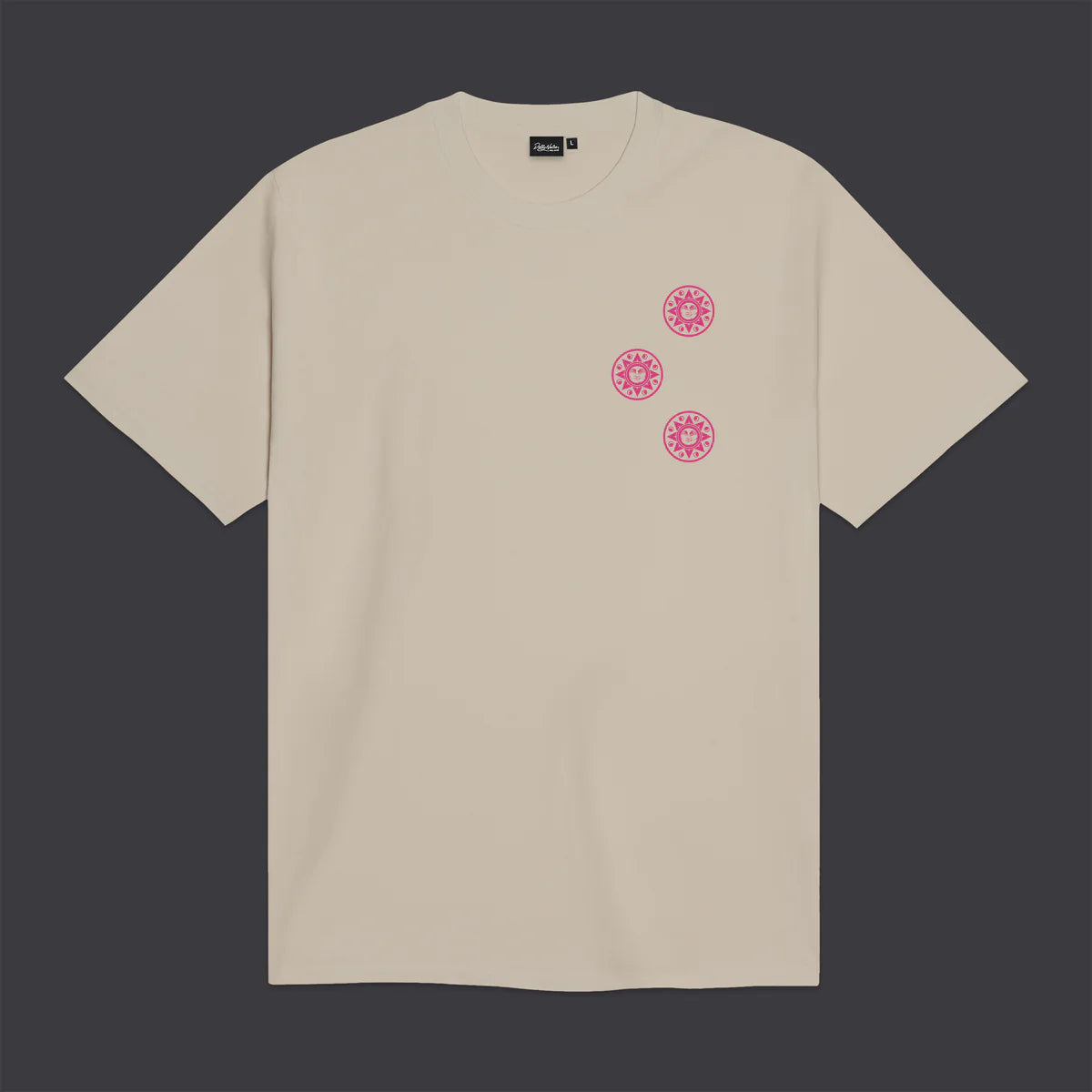 Dolly Noire T-shirt Uomo Asso di Denari Outline Beige - TS1131-TT-03