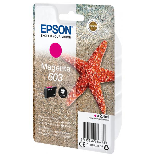 EPSON CARTUCCIA INK MAGENTA, STELLA MARINA, 603 [C13T03U34010]