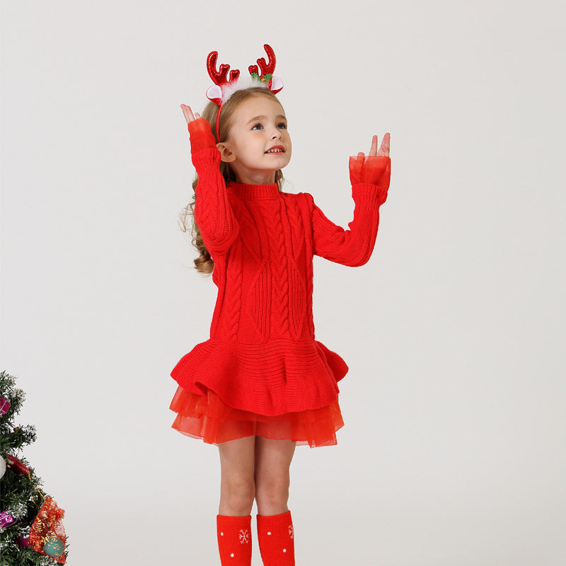 Elegante abitino caldo per bambina