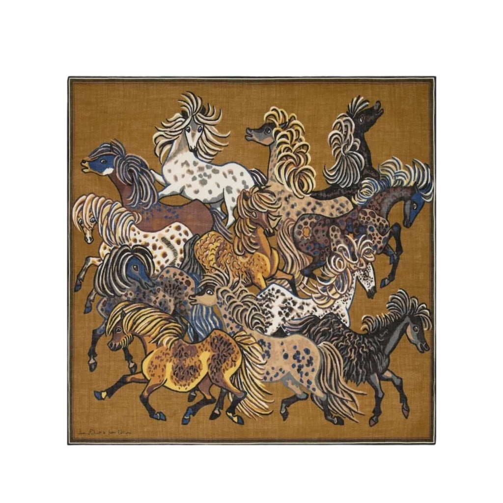 Foulard Quadrato Western Marrone