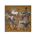 Foulard Quadrato Western Marrone