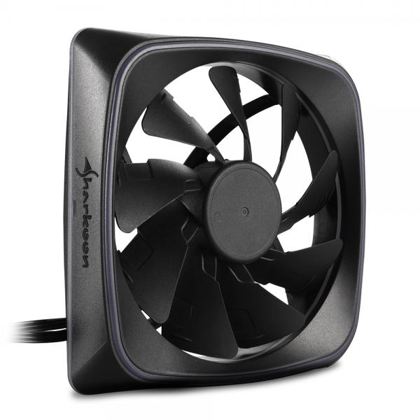 Sharkoon RGB SHARK Lights Case per computer Ventilatore 12 cm Nero [SHARKLIGHTSRGBFAN]