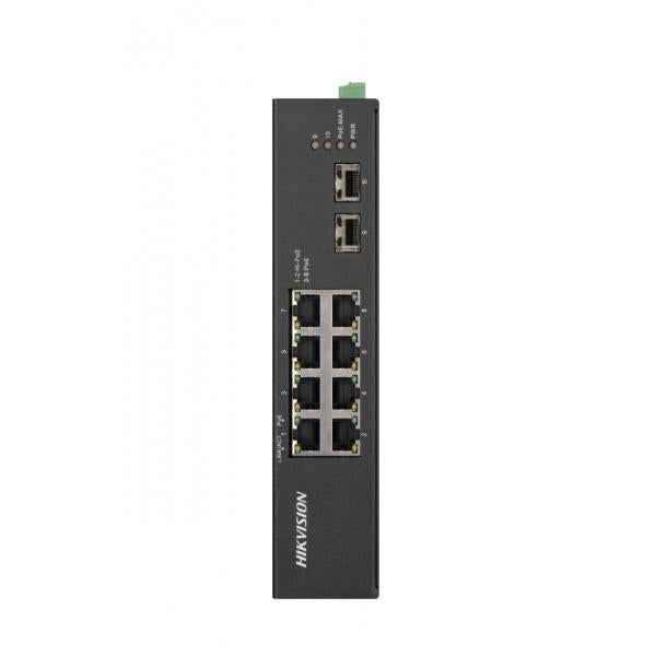Hikvision DS-3T0510HP-E/HS switch di rete Non gestito Gigabit Ethernet (10/100/1000) Supporto Power over Ethernet (PoE) Nero [DS-3T0510HP-E/HS]
