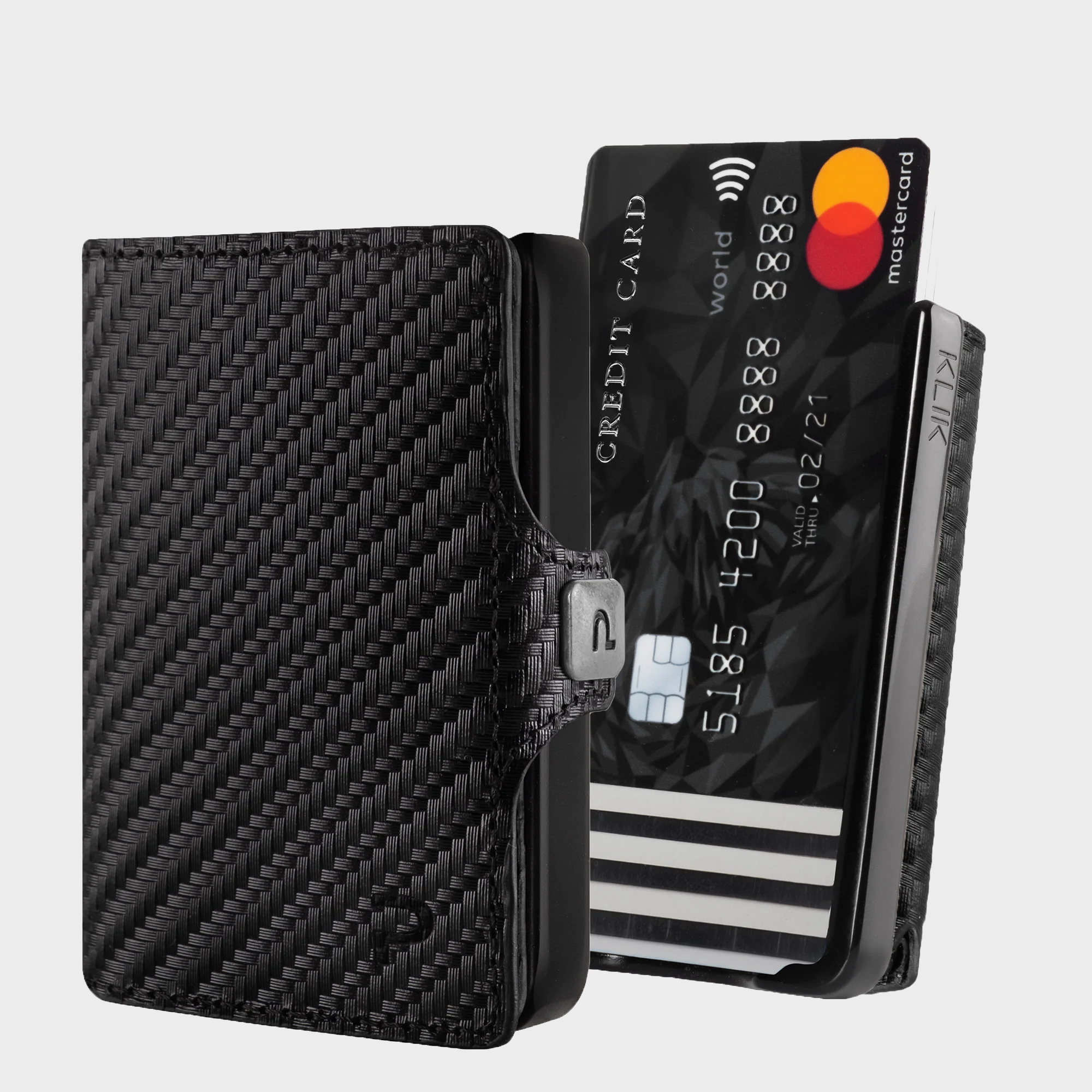 KLIK Minimal SLIM senza portamonete Carbon