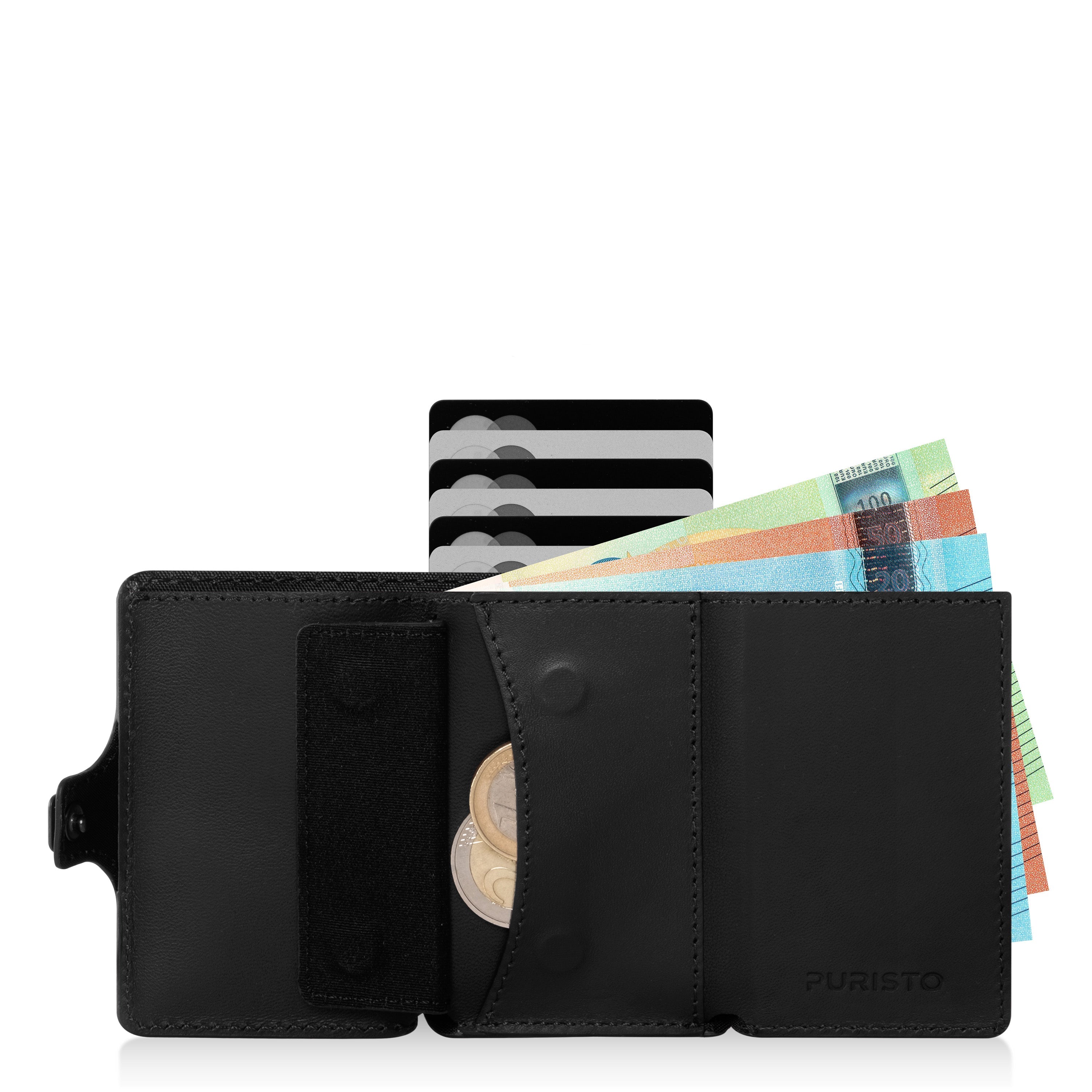 KLIK Mini con portamonete Pelle Nera