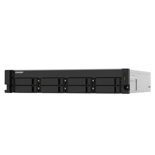 QNAP TS-832PXU-RP NAS Armadio (2U) Collegamento ethernet LAN Nero AL324 [TS-832PXU-RP-4G]