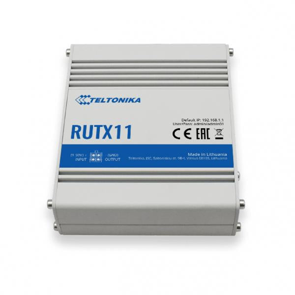 Teltonika-RUTx11-Router industriale, con dual SIM LTE-A Cat6, 802.11ac Dual Band WiFi [RUTX1120B200]