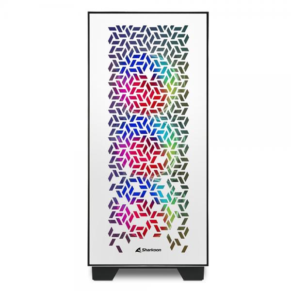 Sharkoon ELITE SHARK CA300H Tower Bianco [ELITESHARKCA300HWHITE]