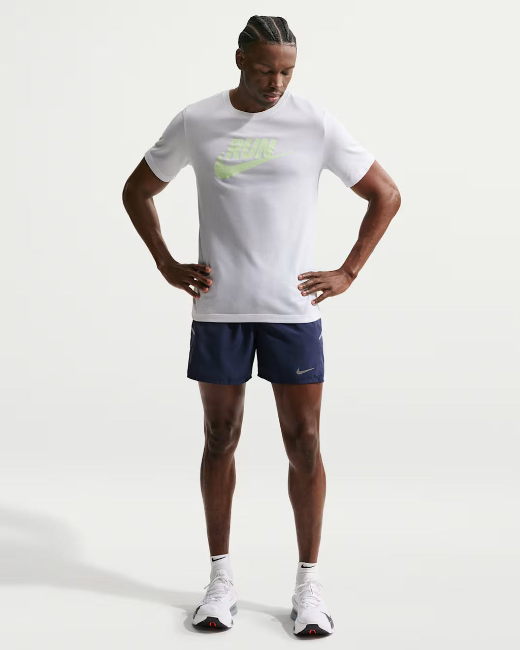 Nike Miler pantaloncino uomo da running Dri-FIT con slip integrati 13 cm IF2060-410 blu