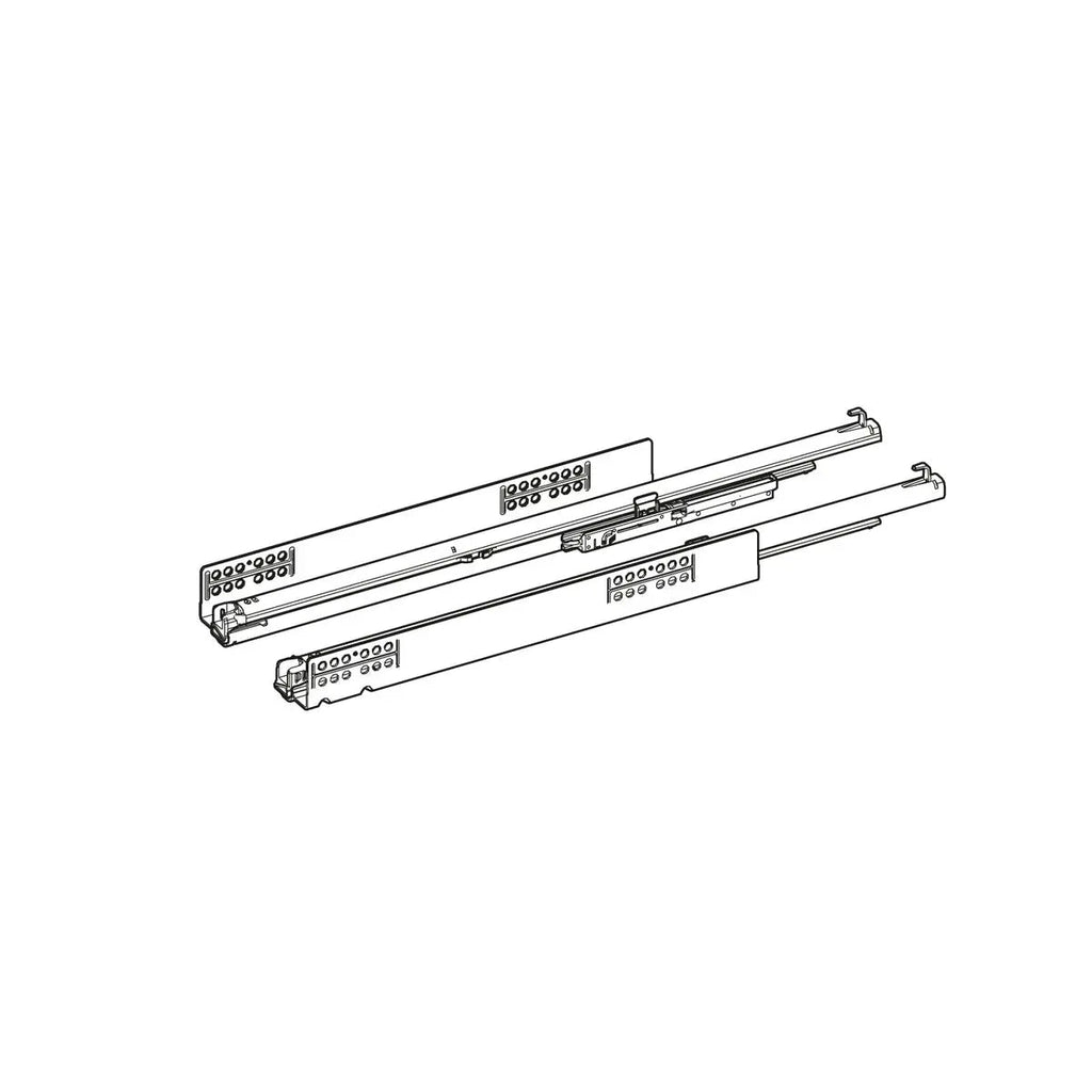 GUIDA A ESTRAZIONE TOTALE QUADRO V6 YOU M (30 KG) CON PUSH TO OPEN, 300 MM, SINISTRA E DESTRA