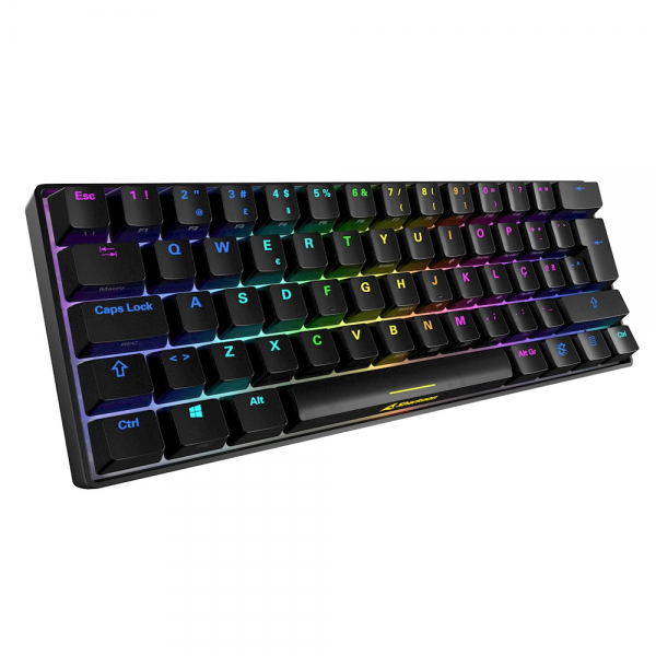 Sharkoon SGK50 S4 tastiera USB QWERTY Italiano Nero [SGK50S4BK]
