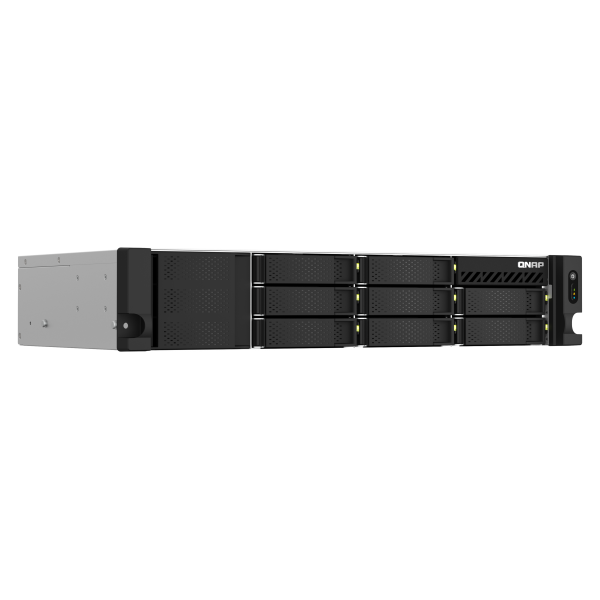 QNAP TS-873AeU-RP NAS Armadio (2U) Ryzen Embedded V1500B 4 GB DDR4 0 TB QuTS hero Nero [TS-873AEU-RP-4G]