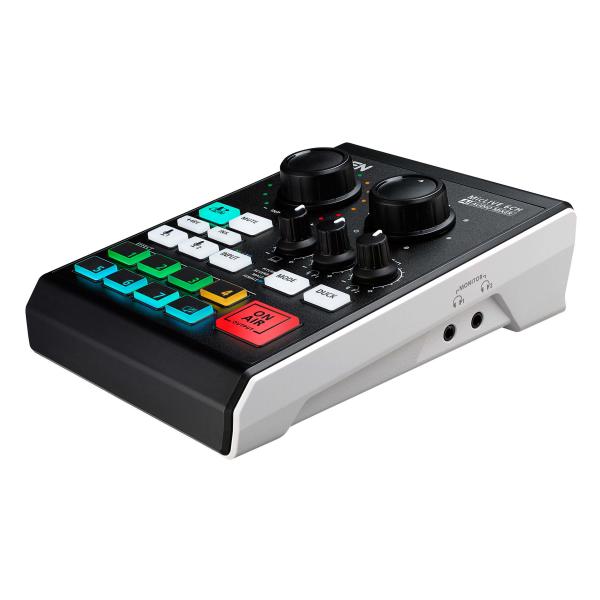Aten MicLive 6-CH All-in-one AI-powered Audio Mixer with Streaming, External USB-C Recording (Custom Audio Effects) [UC8000-AT]