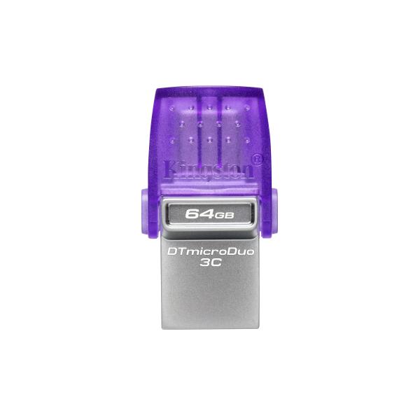 Kingston Technology DataTraveler 64GB microDuo 3C 200MB/s dual USB-A + USB-C [DTDUO3CG3/64GB]
